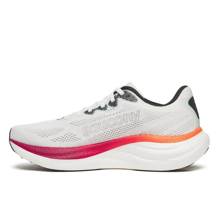 Men's Saucony Ride 19 - White Crimson