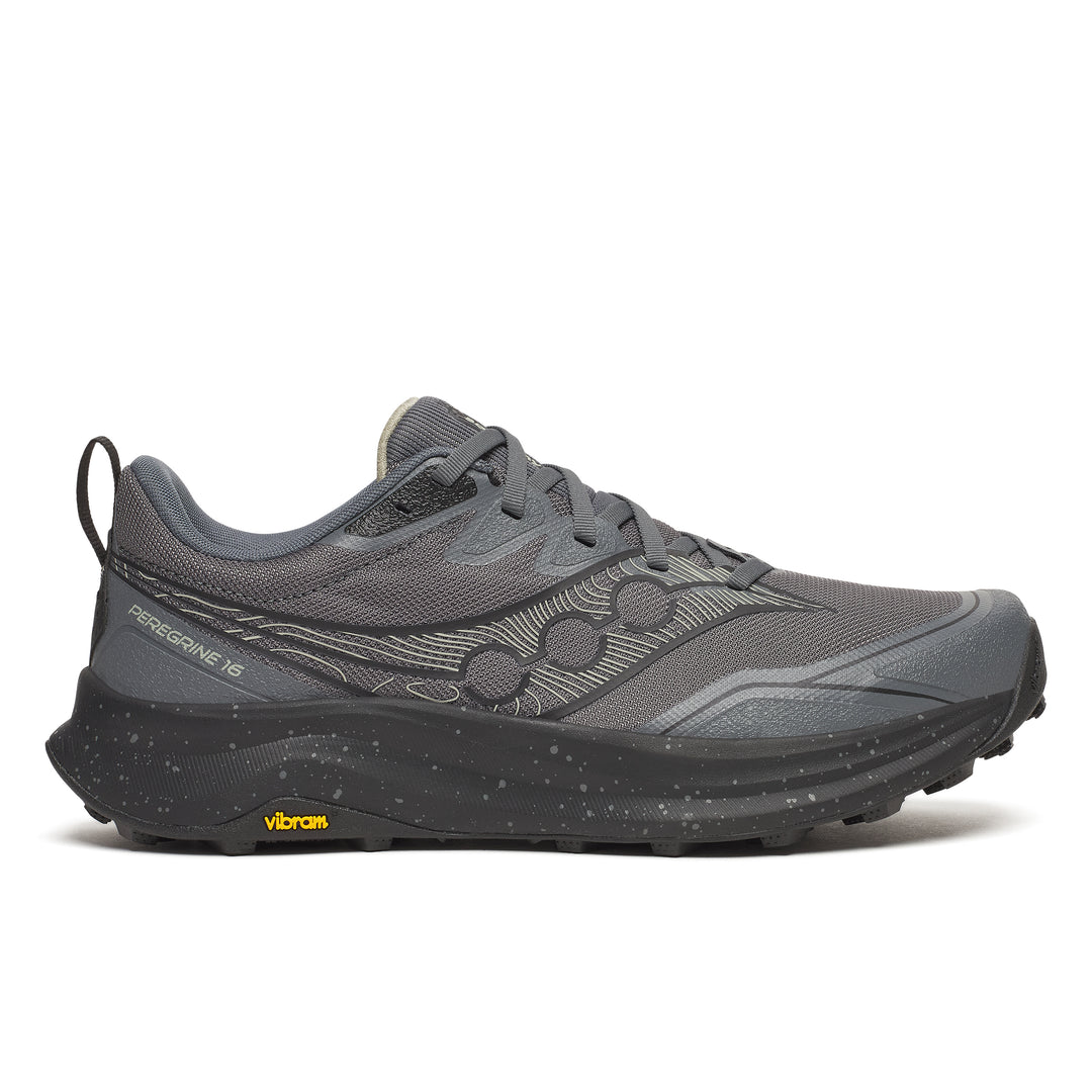 Men's Saucony Peregrine 16 - Carbon Black Wide