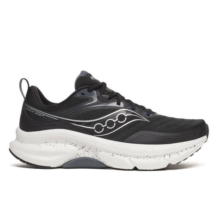 Men's Saucony Omni St 23 - Black Silver Wide