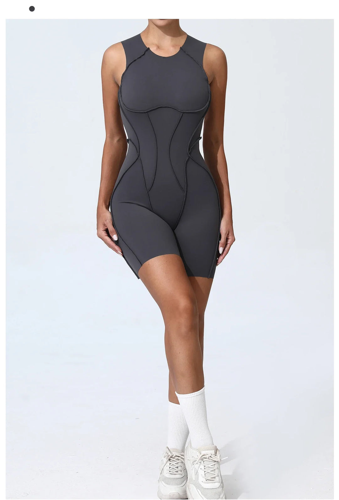 Women’s Padded Sport Jumpsuit – Fitness Bodysuit for Gym and Activewear
