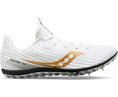 Zapatillas de clavos Saucony Havoc XC 3 para hombre, color blanco (S29074-13-100)