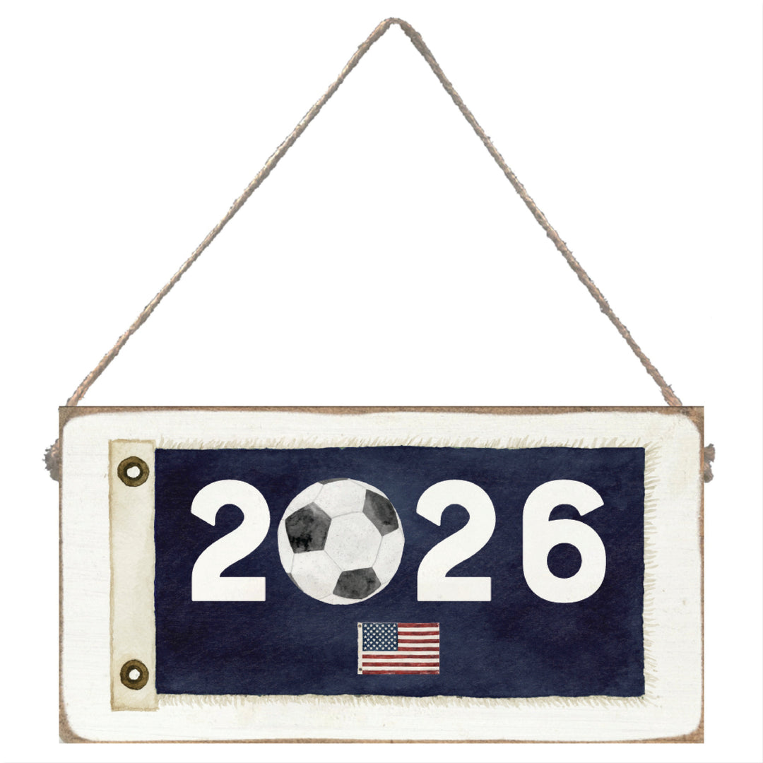 2026 Vintage USA Flag Twine Sign
