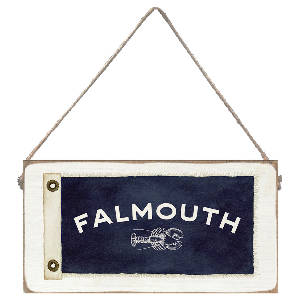 ASICS Falmouth Road Race 2026 - Lobster Vintage Flag Twine Sign