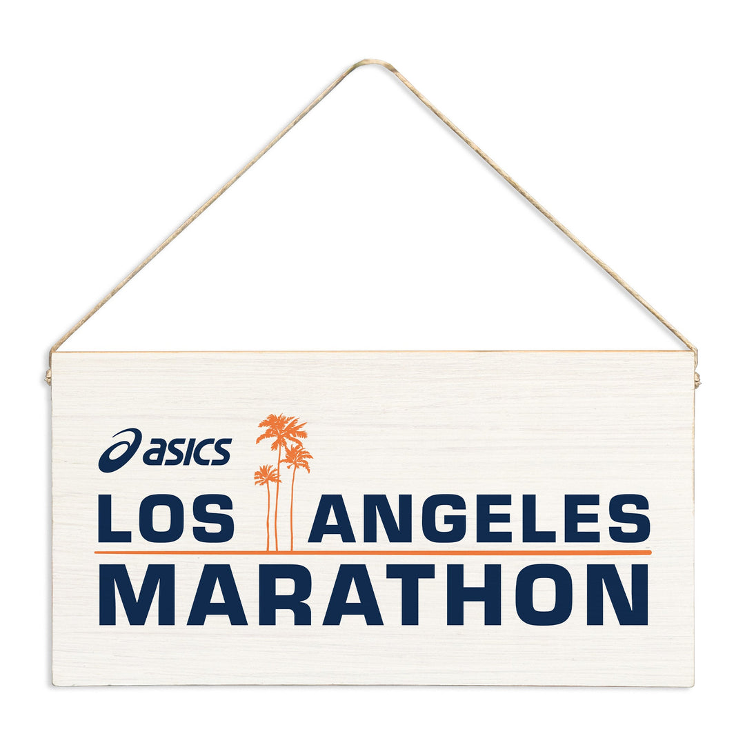 *Los Angeles Marathon White Twine Sign
