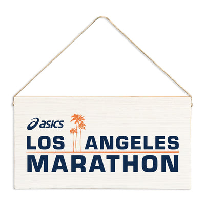 *Los Angeles Marathon White Twine Sign