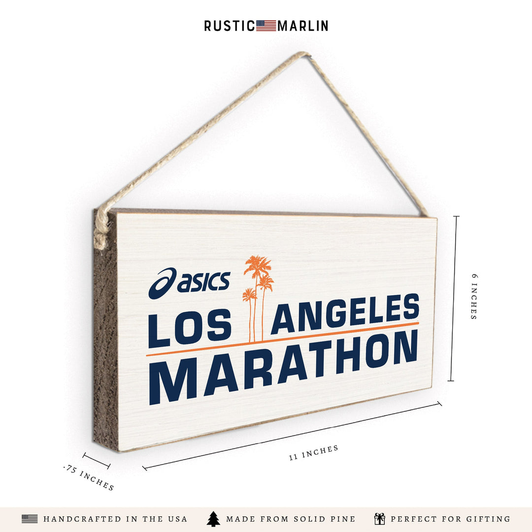 *Los Angeles Marathon White Twine Sign
