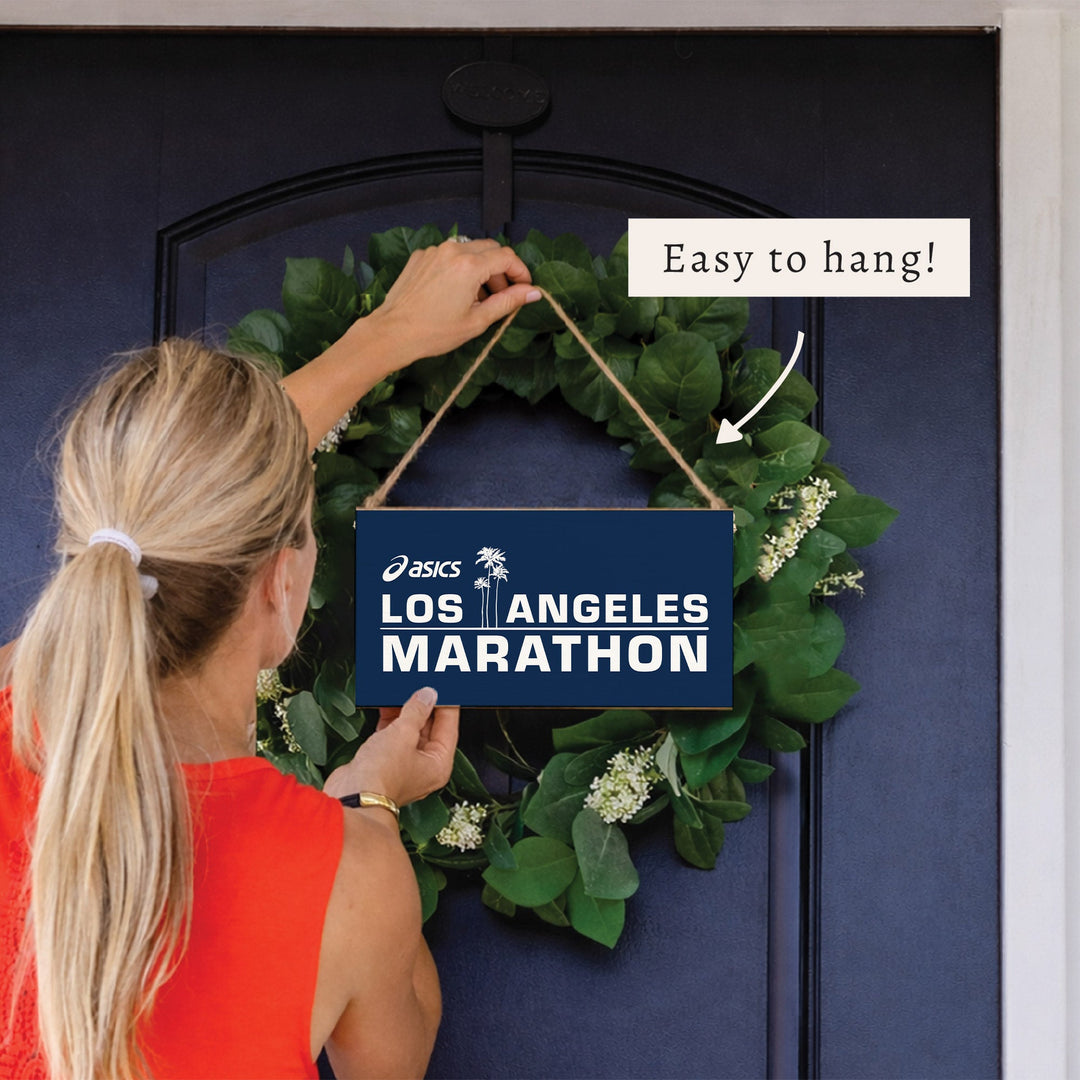 *Los Angeles Marathon Blue TwineSign
