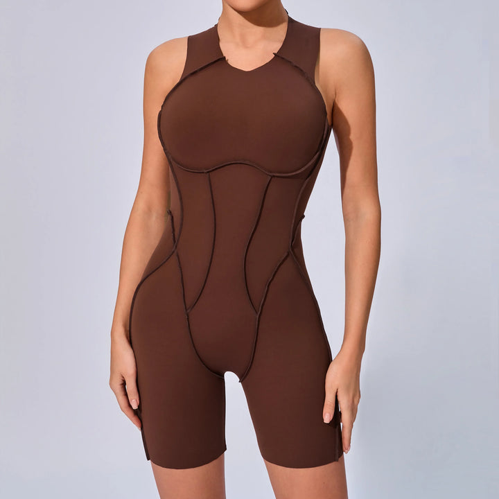 Women’s Padded Sport Jumpsuit – Fitness Bodysuit for Gym and Activewear