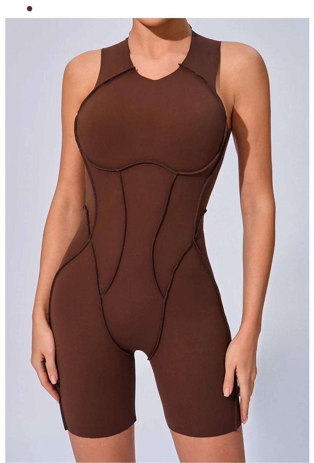 Women’s Padded Sport Jumpsuit – Fitness Bodysuit for Gym and Activewear