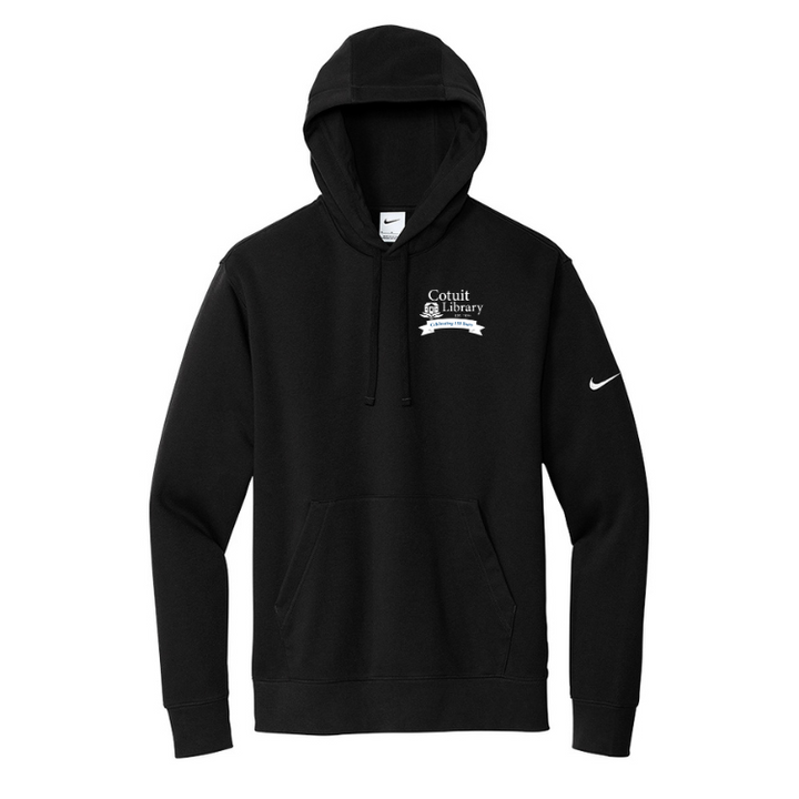 Biblioteca Cotuit - Sudadera con capucha y logo Nike Club Fleece Sleeve (NKDR1499)