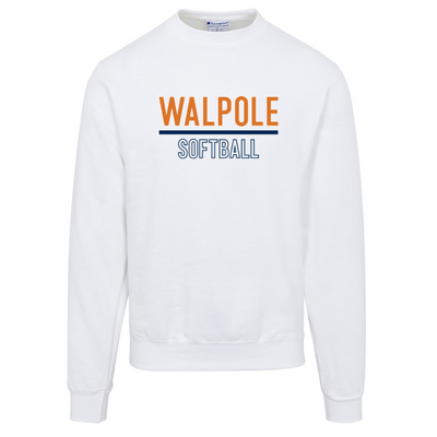 Sudadera con cuello redondo Powerblend® Champion® de Walpole Softball (S600)
