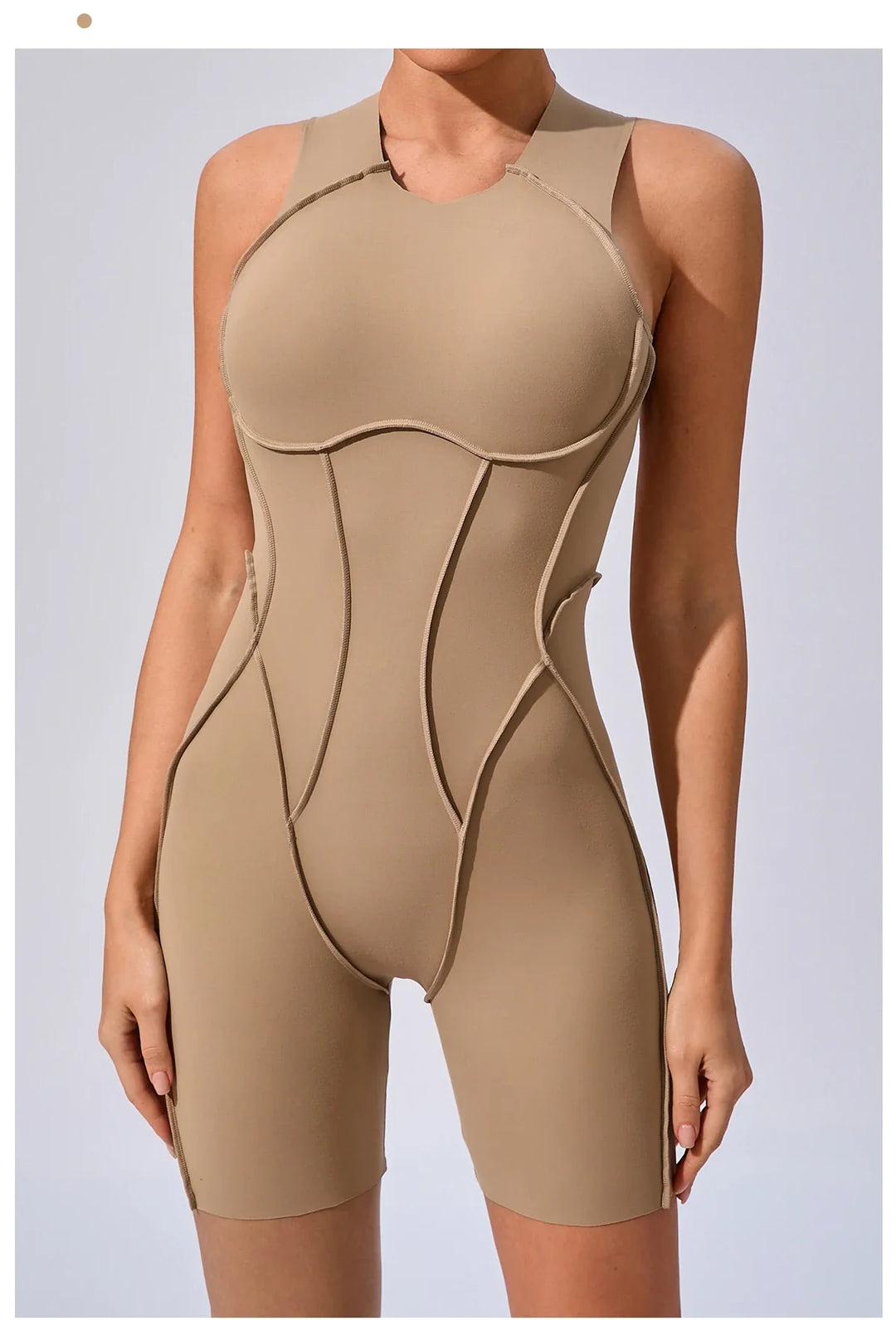 Women’s Padded Sport Jumpsuit – Fitness Bodysuit for Gym and Activewear