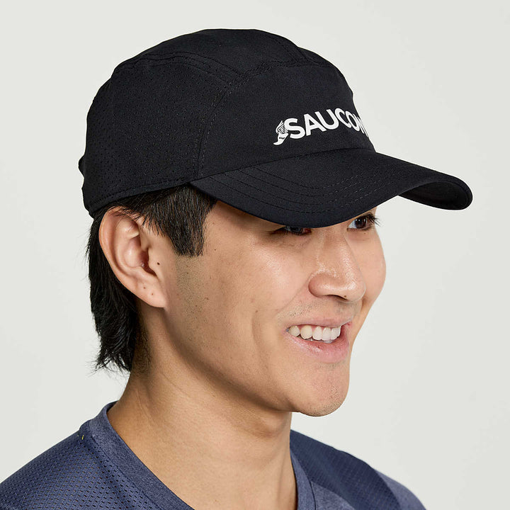 Saucony Outpace Hat - Black - UNISEX (SAU900013-BKGR)