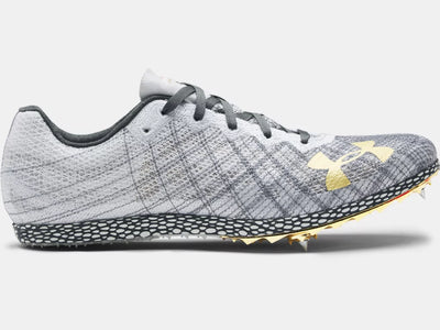 Zapatillas de atletismo con clavos unisex HOVR Shakedown de Under Armour, gris halo (3022515-105) 