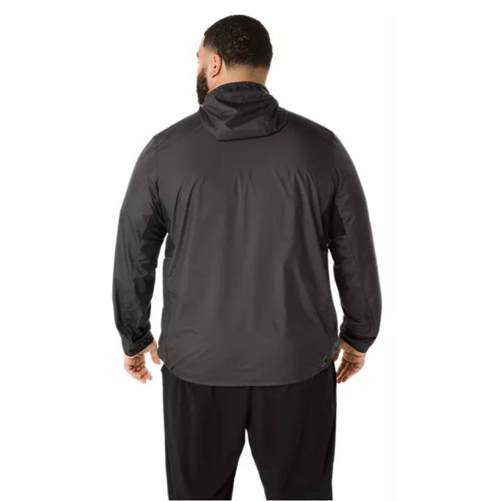 Falmouth Road Race FINISHER - ASICS Men's Silver Jacket Black (2011D235) (FRR-FIN-08)