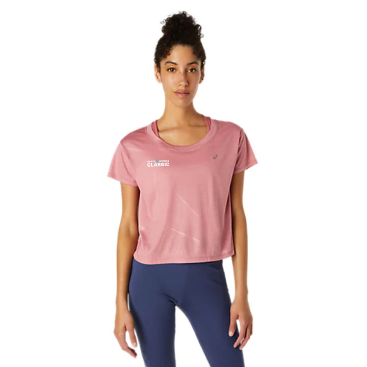 Santa Monica Classic 2025 - ASICS Women's Nagare Short Sleeve Tee Smokey Rose (2012c097) (SMC25-03)