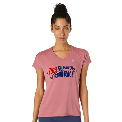 Asics Women's Falmouth Road Race V-Neck (2012A981-701)