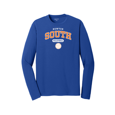 Camiseta deportiva unisex de manga larga de Newton South Volleyball (ST340LS)
