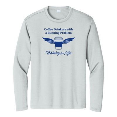 Bebedores de café con problemas de carrera - Camiseta de competición de manga larga Sport-Tek® para hombre (ST350LS)