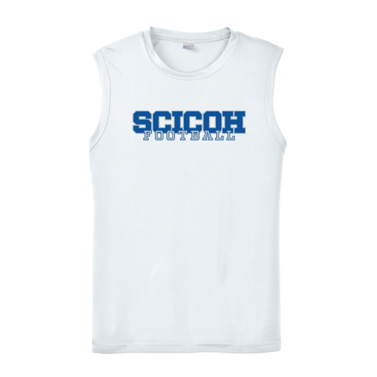 SciCoh Football and Cheer - Men’s Performance Tank - White (ST352)