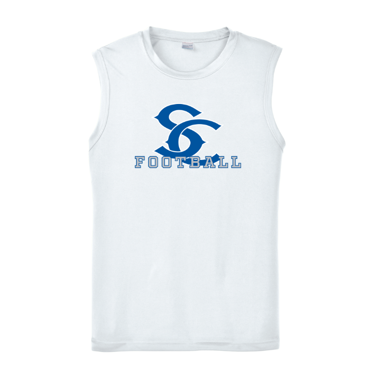 SciCoh Football and Cheer - Men’s Performance Tank - White (ST352)