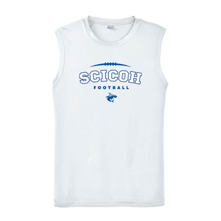 SciCoh Football and Cheer - Men’s Performance Tank - White (ST352)