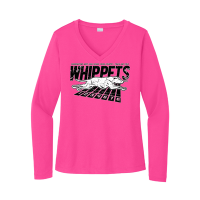 Downingtown West XC and T&F - Women's Long Sleeve Performance V-Neck Tee (LST353LS)