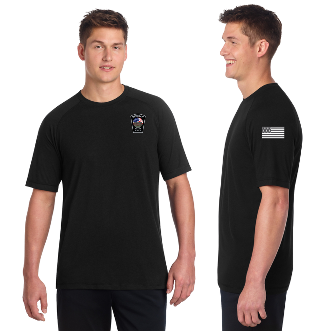 Needham Police - Tri-Blend Wicking Raglan Tee (ST400)