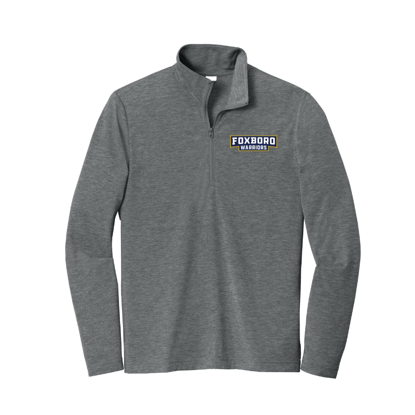 Foxboro High School - Men's Triblend Wicking 1/4 Zip-Pullover (ST407)