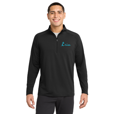 Crim Everyday - Suéter con cremallera de 1/4 para hombre (ST850)