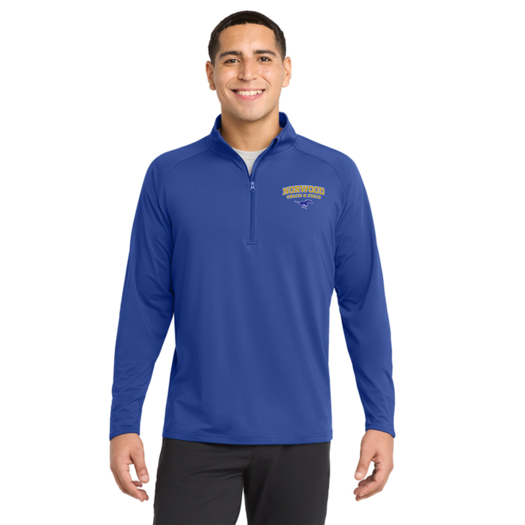 Sudadera con media cremallera para hombre de Norwood Track & Field (ST850)