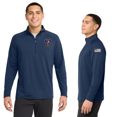 Needham Police - Men's 1/4 Zip-Pullover (ST850)