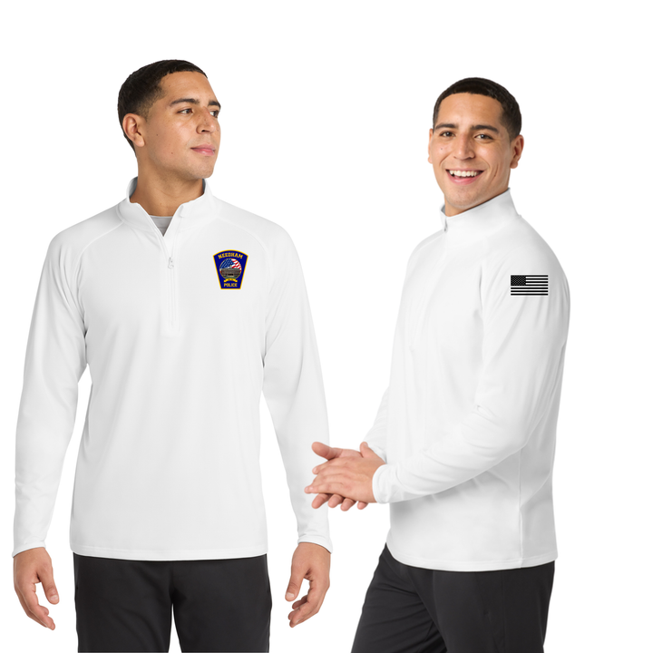 Needham Police - Men's 1/4 Zip-Pullover (ST850)