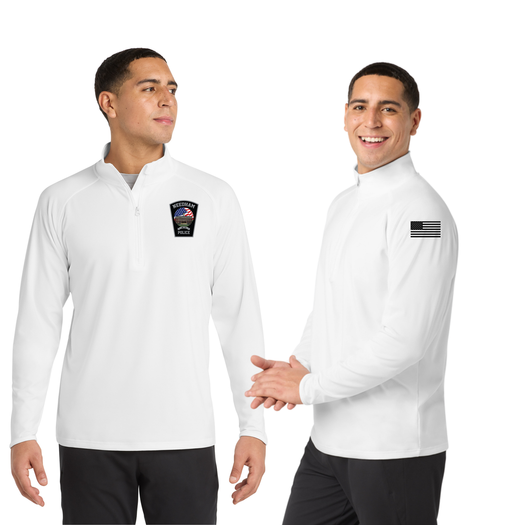 Needham Police - Men's 1/4 Zip-Pullover (ST850)