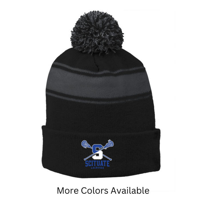 Gorro de invierno con pompón de Scituate Lacrosse (STC28)