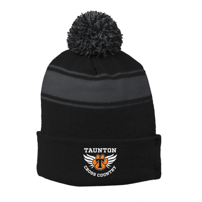 Taunton Cross Country - Stripe Pom Pom Beanie (STC28)