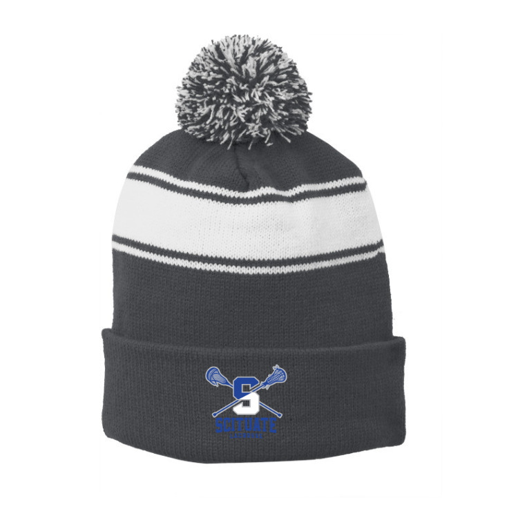 Gorro de invierno con pompón de Scituate Lacrosse (STC28)