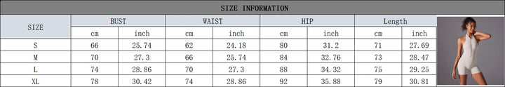Women’s Push-Up Backless Gym Jumpsuit