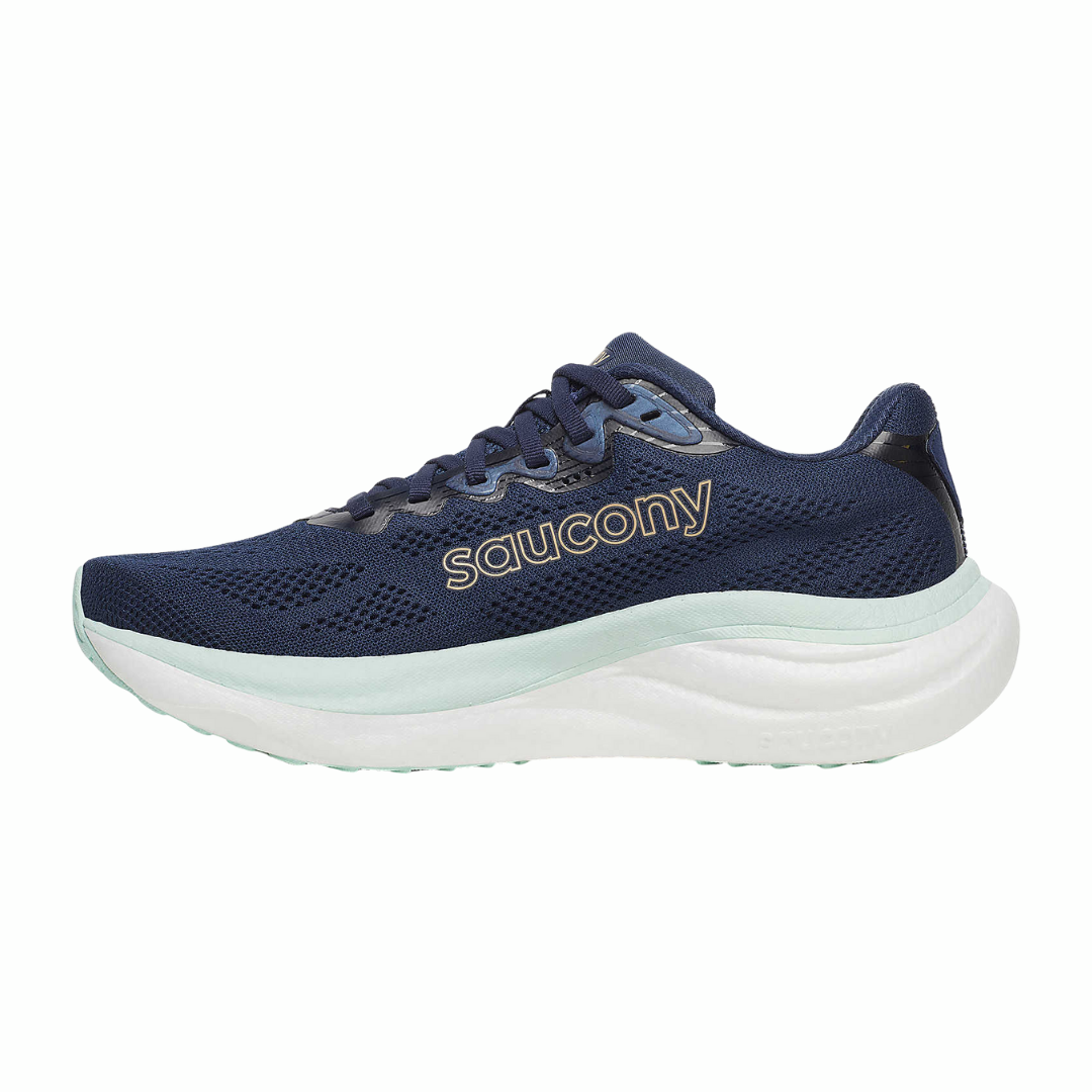 Women's Saucony Ride 19 - Navy Aqua Wide