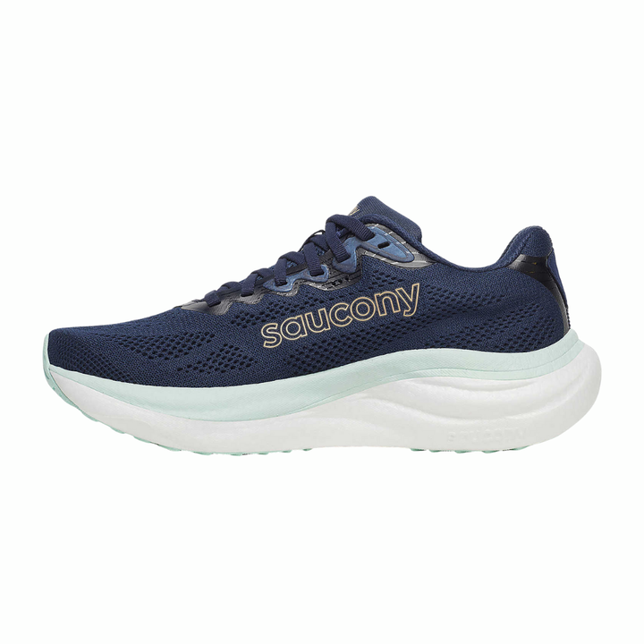 Women's Saucony Ride 19 - Navy Aqua Wide