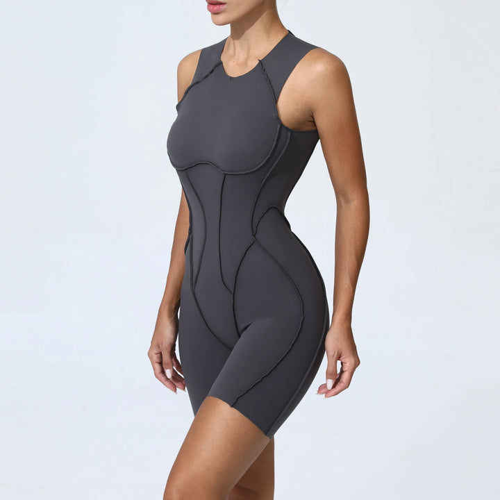 Women’s Padded Sport Jumpsuit – Fitness Bodysuit for Gym and Activewear