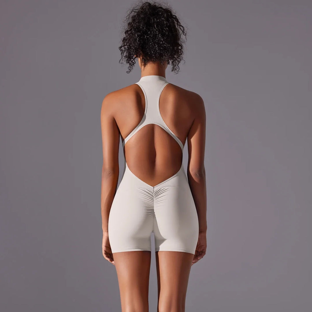 Women’s Push-Up Backless Gym Jumpsuit