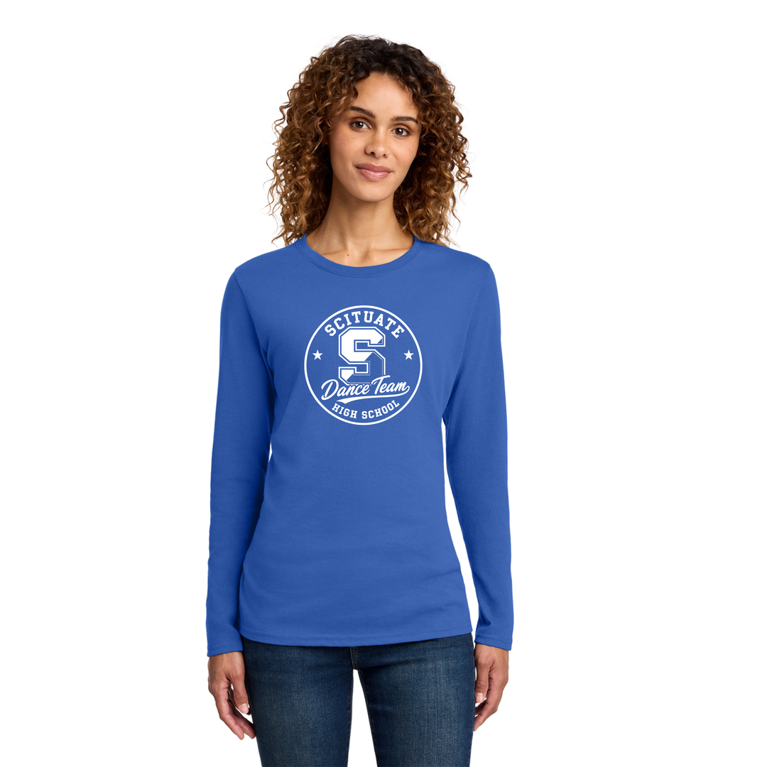 Scituate High School Dance Team- Women's Long Sleeve Core Cotton Tee (LPC54LS)
