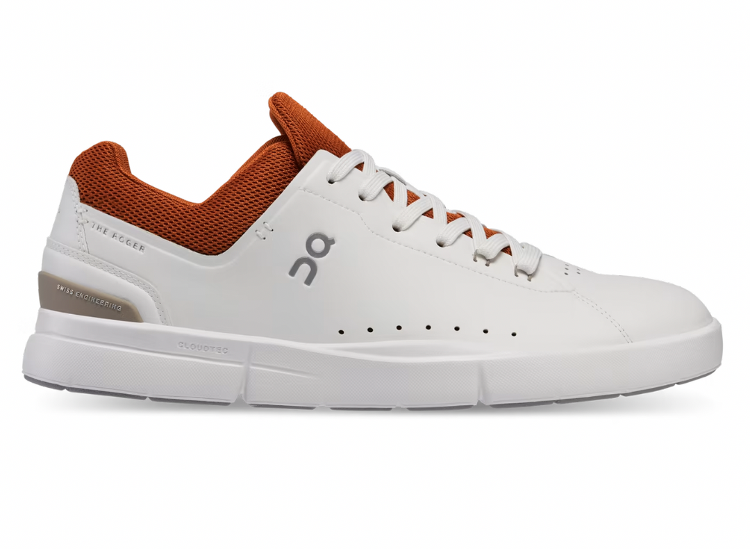 On Mens Roger Advantage- White/Rust – The Run House