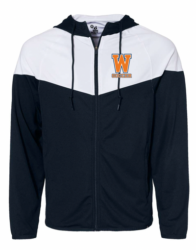 Chaqueta de calentamiento de fútbol universitario para niños de Walpole (7722)