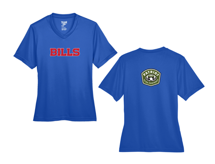 Camiseta de rendimiento de zona para damas del equipo 365 de los Bills de fútbol bandera (TT11W) 