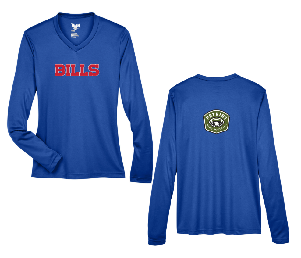 Flag Football Bills - Team 365 Ladies' Zone Performance Long-Sleeve T-Shirt (TT11WL)