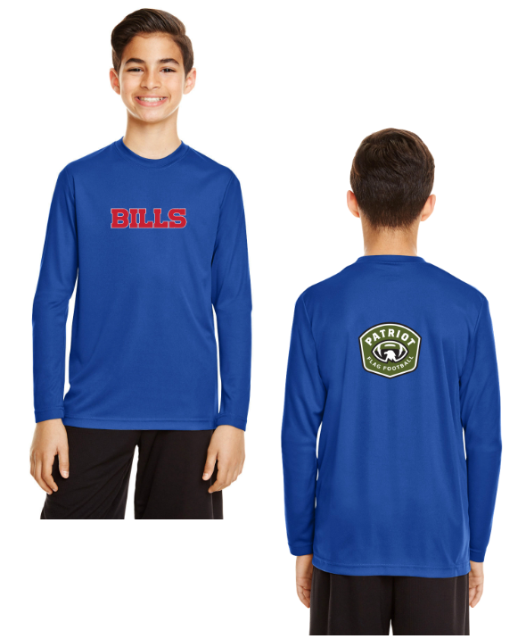 Flag Football Bills - Team 365 Youth Zone Performance Long-Sleeve T-Shirt (TT11YL)