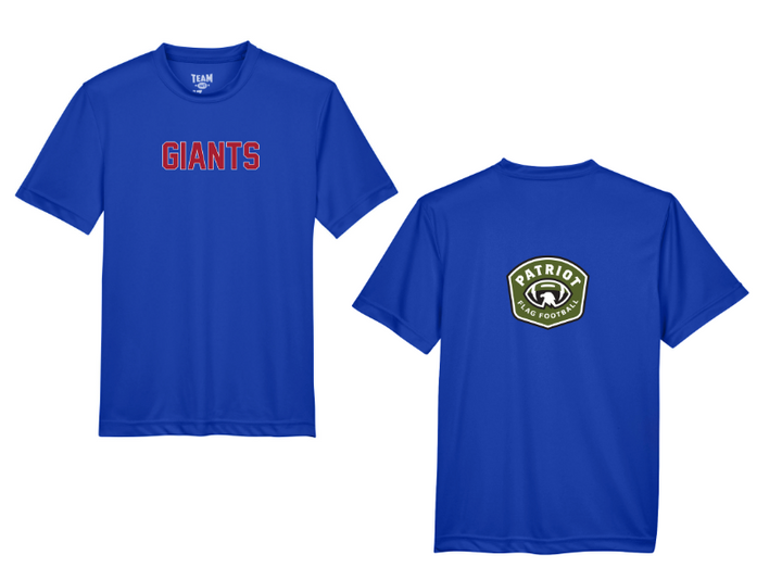 Camiseta de rendimiento para jóvenes del equipo 365 de Flag Football Giants (TT11Y)