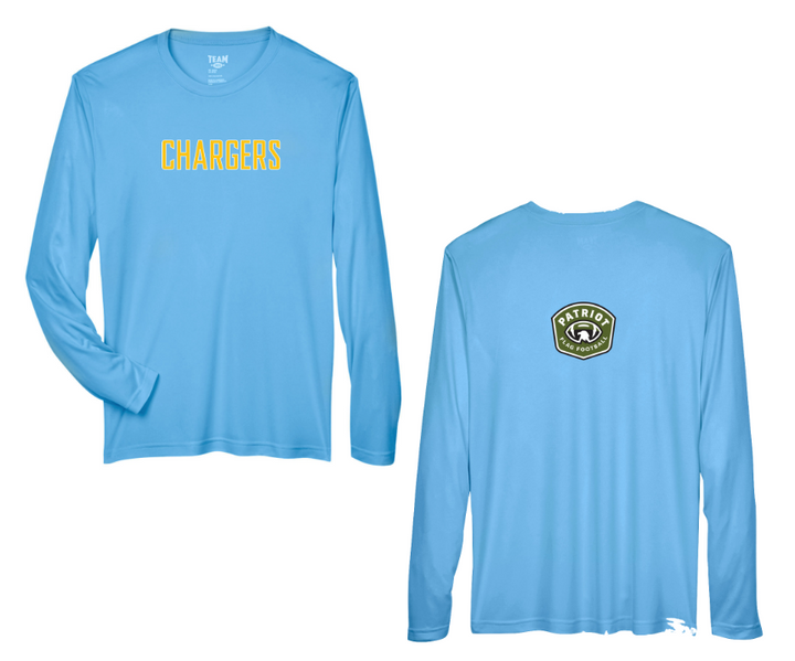 Camiseta de manga larga de rendimiento para hombre del equipo 365 de Flag Football Chargers (TT11L) 